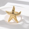 Brass Finger Rings for Women RJEW-U041-22G-2