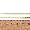 2MM 304 Stainless Steel Flat Snake Chain Necklaces NJEW-T016-20G-5