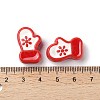 Christmas Decorations Theme Opaque Acrylic Bead with Enamel X-OACR-Z021-01E-3