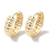 Ring Brass Hoop Earrings for Women LS-EJEW-U008-02G-1