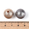 Textured Plating Opaque Acrylic Beads X-PACR-T019-02M-4