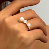 Simple Style Brass Pave Cubic Zirconia Open Rings IO7806-2