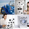 4 Sheets 2 Colors Flower PVC Waterproof Car Stickers DIY-GF0008-94B-4