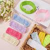 30Pcs 10 Colors Polyester Crochet Elastic Headbands OHAR-GF0001-33A-4