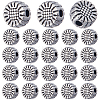 200Pcs Tibetan Style Alloy Beads PALLOY-SC0004-20AS-1