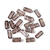 Picasso Transparent Glass Bugle Beads SEED-N010-02L-1
