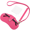 1 Set Portable Travel Leather Eyeglass Storage Cases AJEW-CN0002-45F-1