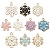 10 Styles Alloy Enamel Pendants ENAM-YW0005-16A-2
