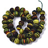 Handmade Frosted Lampwork Beads Strands LAMP-T007-07B-2