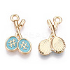 Eco-Friendly Zinc Alloy Pendants FIND-N048-032B-NR-1