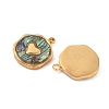 304 Stainless Steel Pave Natural Paua Shell Pendants X-STAS-F319-02B-G01-2