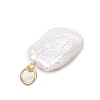 Natural Cultured Freshwater Pearl Pendants PALLOY-JF04281-5