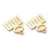 Brass Pendants KK-Z010-11G-2