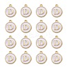 Golden Plated Alloy Charms LS-ENAM-S118-01D-2
