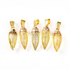 Natural Citrine Pendants G-N345-01B-1