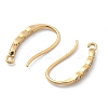 Brass Micro Pave Clear Cubic Zirconia Earring Hooks KK-G516-01G-2