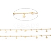 Brass Satellite Chains with Star Charms CHC-P009-05G-2