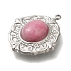 Natural Rose Quartz Pendants STAS-P371-008A-P-2