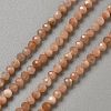 Natural Sunstone Beads Strands G-WH0021-78-1