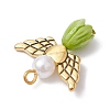 Resin Imitation Pearl Pendants PALLOY-JF02565-07-3
