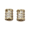 Brass Micro Pave Cubic Zirconia Beads KK-Z126-09G-1