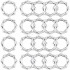 20Pcs Zinc Alloy Spring Gate Rings PALLOY-SP0001-11-1