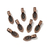 Tibetan Style Pendant Bails X-RAB3357Y-1