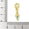 Rack Plating Brass Pave Light Blue Cubic Zirconia Lipstick European Dangle Charms KK-Z067-53G-3