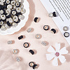100Pcs 2 Colors Polymer Clay Rhinestone European Beads CPDL-SP0001-02-3