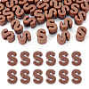 Opaque Acrylic European Beads OACR-TAC0019-006S-1