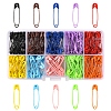200Pcs 10 Colors Spray Painted Iron Safety Pins IFIN-YW0001-38-1