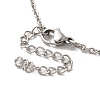 Alloy Rhinestone Cat Pandant Necklace with Cable Chains NJEW-K248-01P-01-4