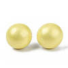 Pearlized Half Round Schima Wood Earrings for Girl Women EJEW-N048-001-13-1
