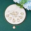 10Pcs 10 Style Brass Micro Pave Clear Cubic Zirconia Charms ZIRC-SZ0001-53-6
