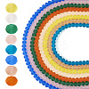 8 Strands 8 Colors Transparent Glass Beads Strands GLAA-TA0002-20-1