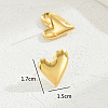201 Stainless Steel Heart Stud Earrings WN2604-1