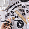 36Pcs Silicone Rings with 6Pcs Polyester Necklace Lanyard Anti-Loss Pendant Holder DIY-GF0008-07A-3