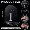 Number 1~15 Acrylic Table Place Cards AJEW-WH0709-140-3