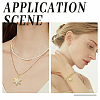 16Pcs 4 Styles Christmas Rack Plating Brass Pendants KK-SC0006-97-6