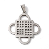 Non-Tarnish 304 Stainless Steel Pendants STAS-U010-22P-1