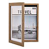 Wooden Oil Painting Storage Box Kids Flip Cover Photo Frame AJEW-WH0347-04A-1