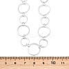 304 Stainless Steel 10MM and 14MM Ring Link Chain Necklaces NJEW-P343-02C-P-5