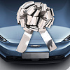 Plastic Flower Pull Bows FIND-WH20030-06E-6