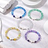 Synthetic Moonstone Beads Stretch Bracelets for Women Men BJEW-JB11376-2
