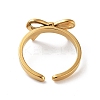 304 Stainless Steel Open Cuff Rings for Women RJEW-Z044-01G-02-3