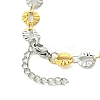 Ion Plating(IP) 304 Stainless Steel Round Link Bracelets for Women BJEW-A007-01GP-3