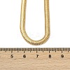 4mm Brass Flat Snake Chain Necklaces KK-F891-21G-3
