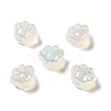 UV Plating Rainbow Iridescent Acrylic Beads PACR-M002-08A-1