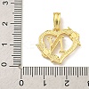 Heart Brass Pendants KK-I714-04G-N-3