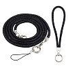 2Pcs 2 Styles Zinc Alloy Resin Universal Cell Phone Strap Crossbody Neck Strap Phone Charms AJEW-CP0008-93B-1